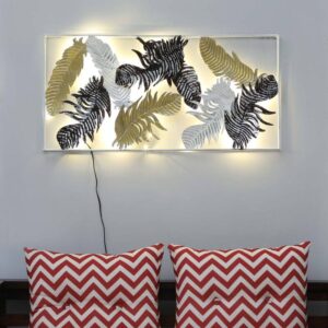 Iron Leaf Frame Wall Art