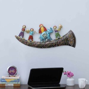 Iron Musician Frame Metal Wall Art