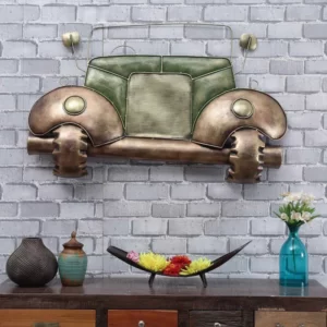 Iron Jeep Wall Art In Green